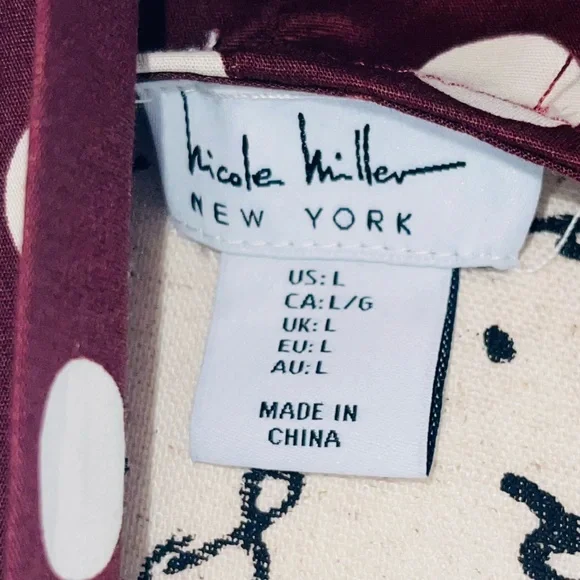 Nicole Miller NY Polka Dot Midi Dress – Size L (Bag Not Included)